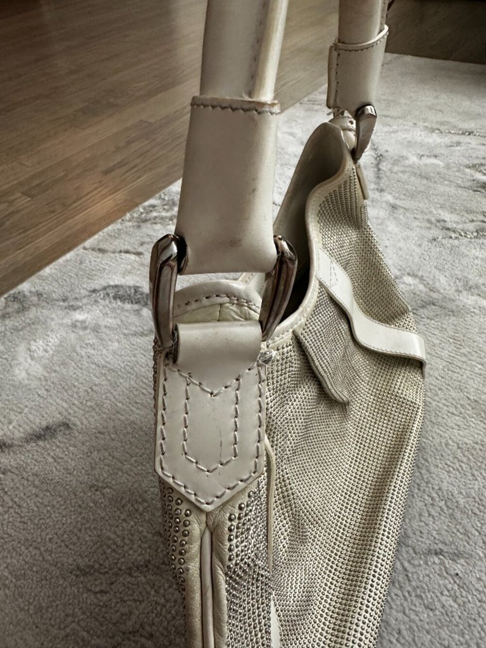 Burberry Prorsum Phoebe Studded Leather Hobo Bag - Picture 10 of 15